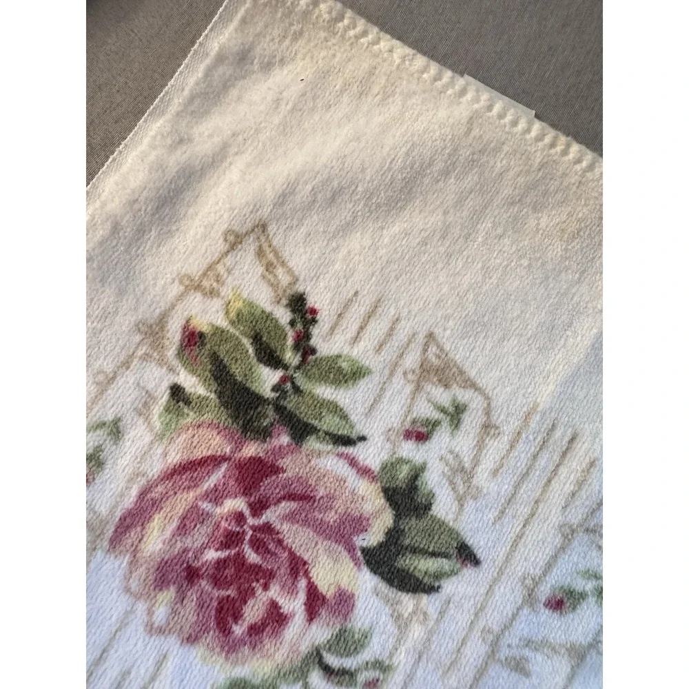 3‎ VTG Springmaid Flowers Floral Bathroom Bath Hand Face Towel Made In USA